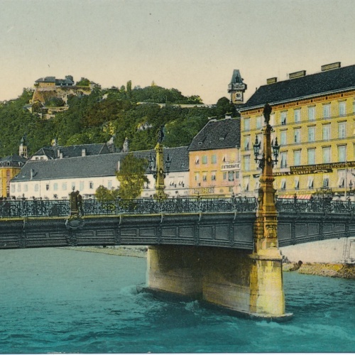 AK aus Graz mit Brücke Steiermark Ansichtskarte (18615)