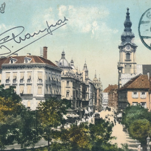 AK aus Graz Bismarckplatz Steiermark Ansichtskarte (18616)