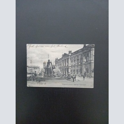 Berlin Begasbrunnen Königl. Marstall Gr