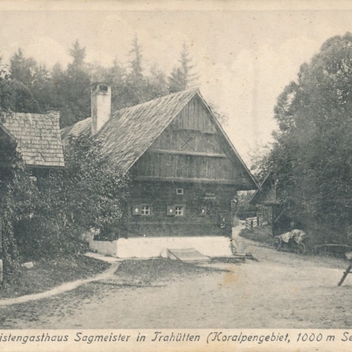 AK aus Trahütten mit Gasthaus Sagmeister Steiermark Ansichtskarte (18547)