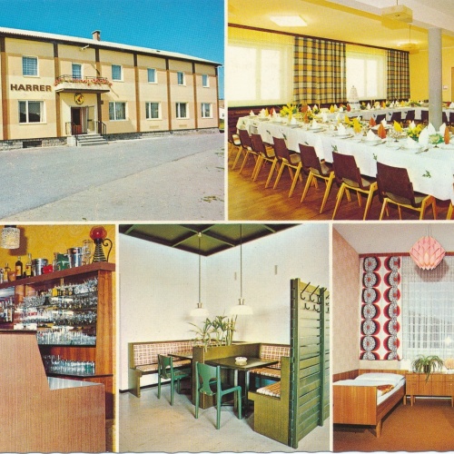 AK aus Kautzen mit Gasthof Harrer Niederösterreich Ansichtskarte (18664)