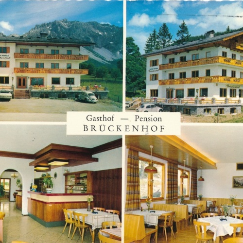 AK aus Ramsau Gasthof Brückenhof Steiermark Ansichtskarte (18672)