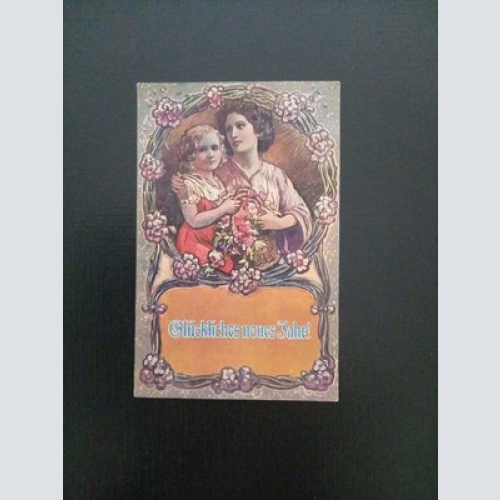 Glückliches Neues Jahr Mutter Mit Mädchen Gr