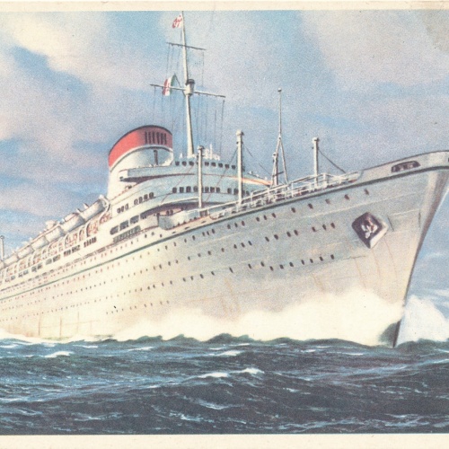 AK vom Dampfer Avgvstv Ansichtskarte (18598)