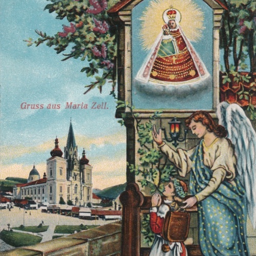 AK gruss aus Maria Zell Steiermark Ansichtskarte (18724)