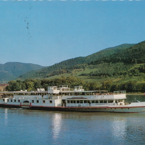 AK vom Dampfer Stadt Wien Niederösterreich Ansichtskarte (18731)