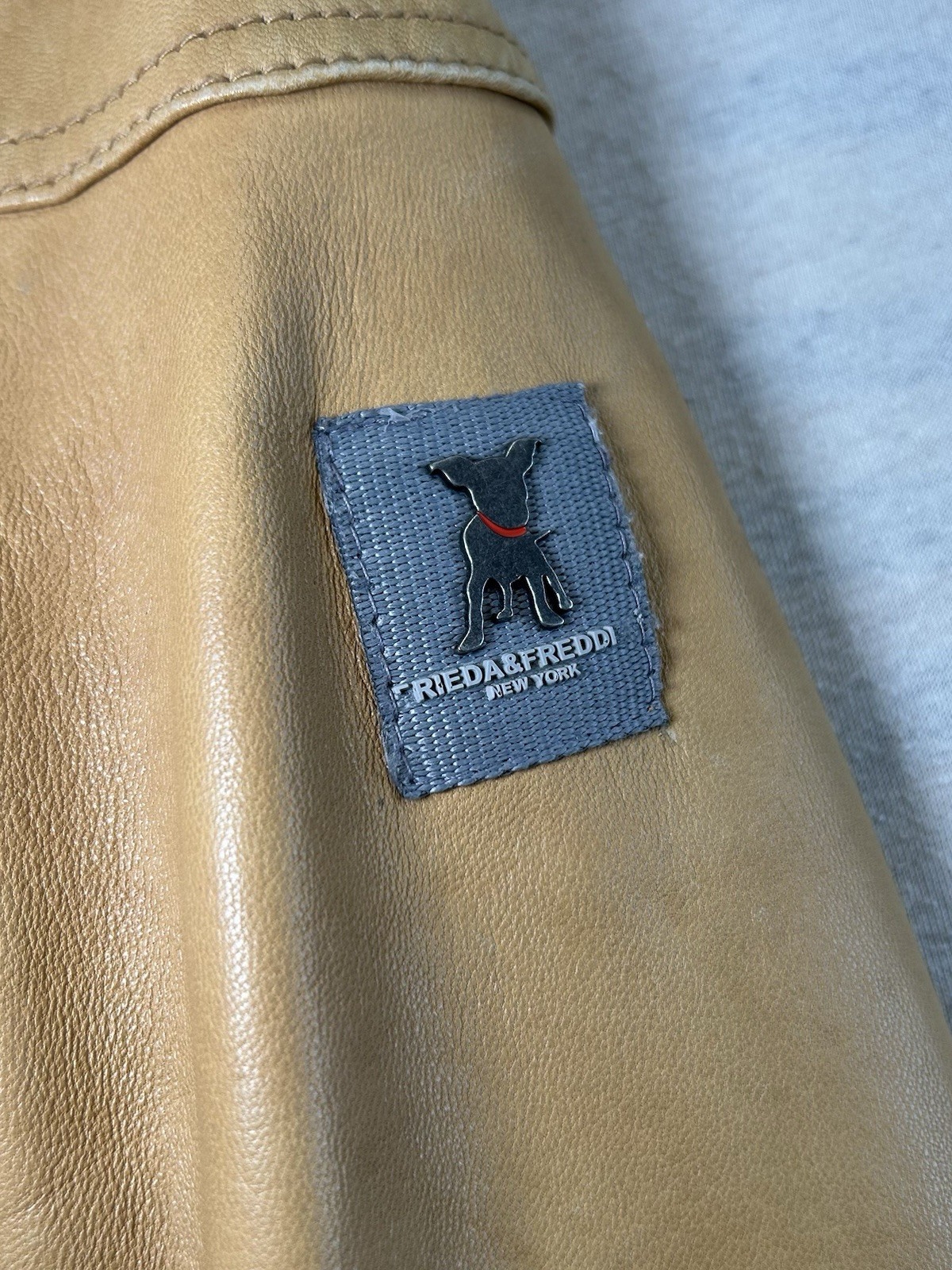 Frieda & Freddies New York Damen Lederjacke | Größe S | Braun | Echtleder