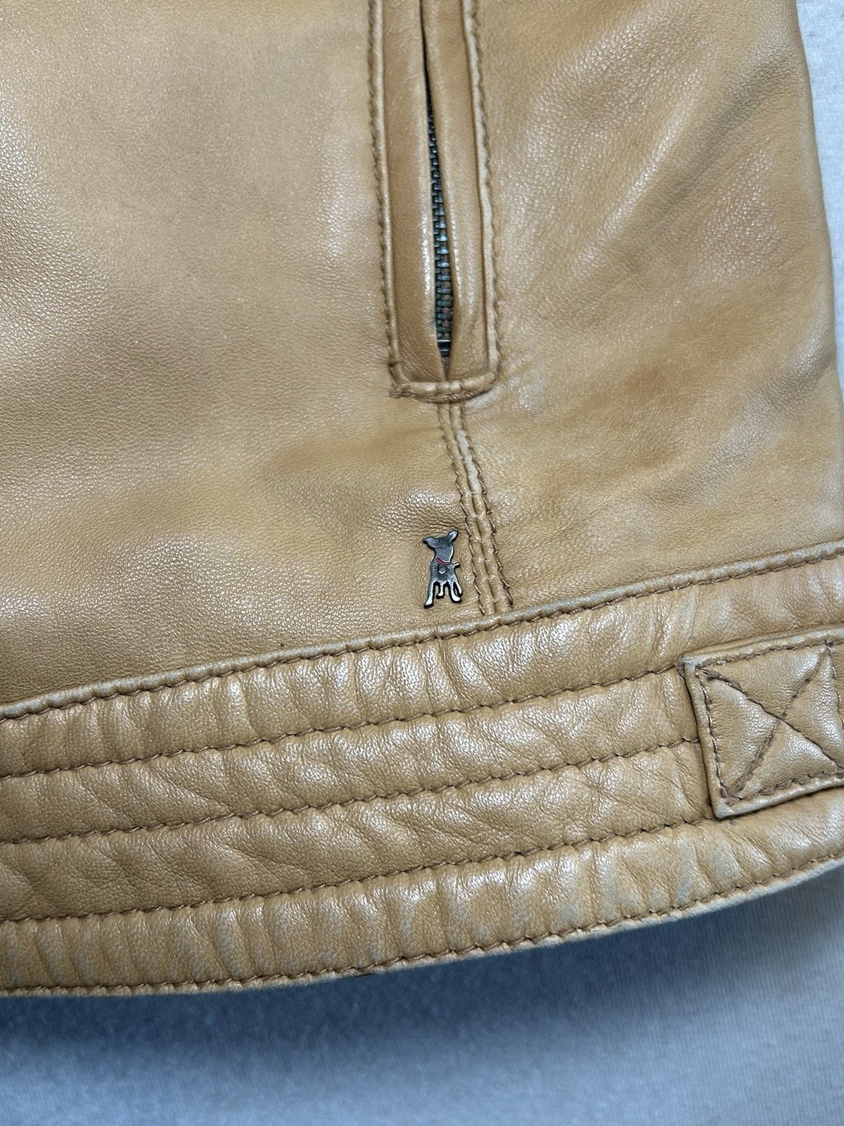 Frieda & Freddies New York Damen Lederjacke | Größe S | Braun | Echtleder