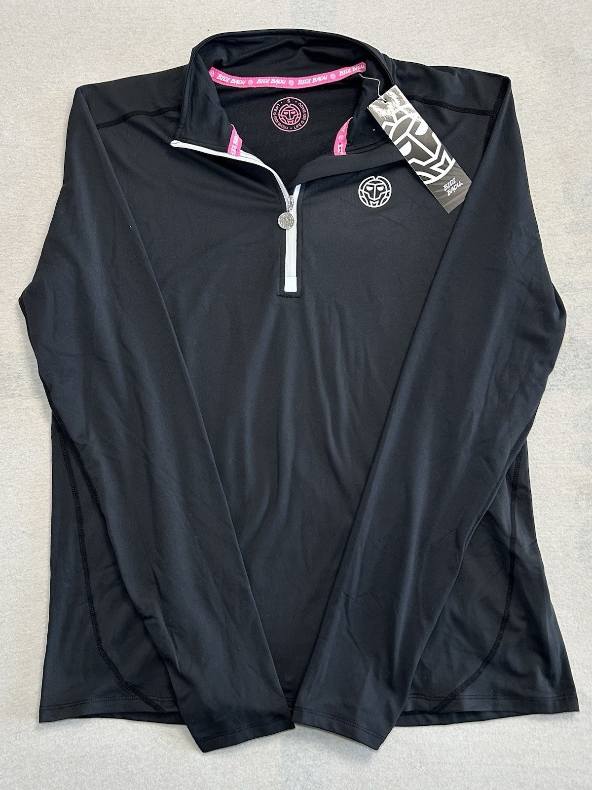 Bidi Badu Zac Tech Longsleeve Funktionsshirt NEU mit Etikett | Größe S | Schwarz