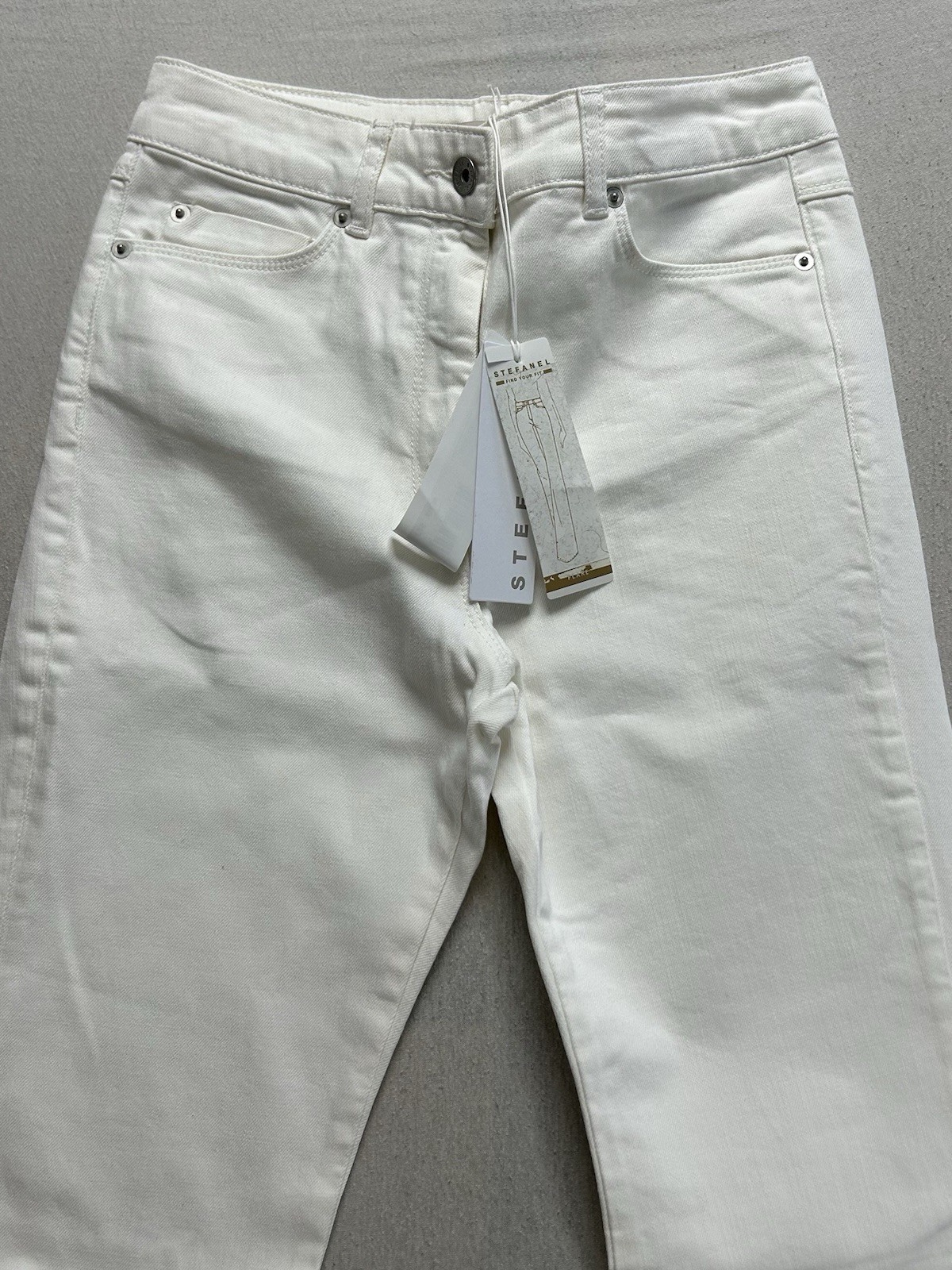 Stefanel Schlaghose Damen | NEU mit Etikett | Größe XS, ITA 25 | Weiß