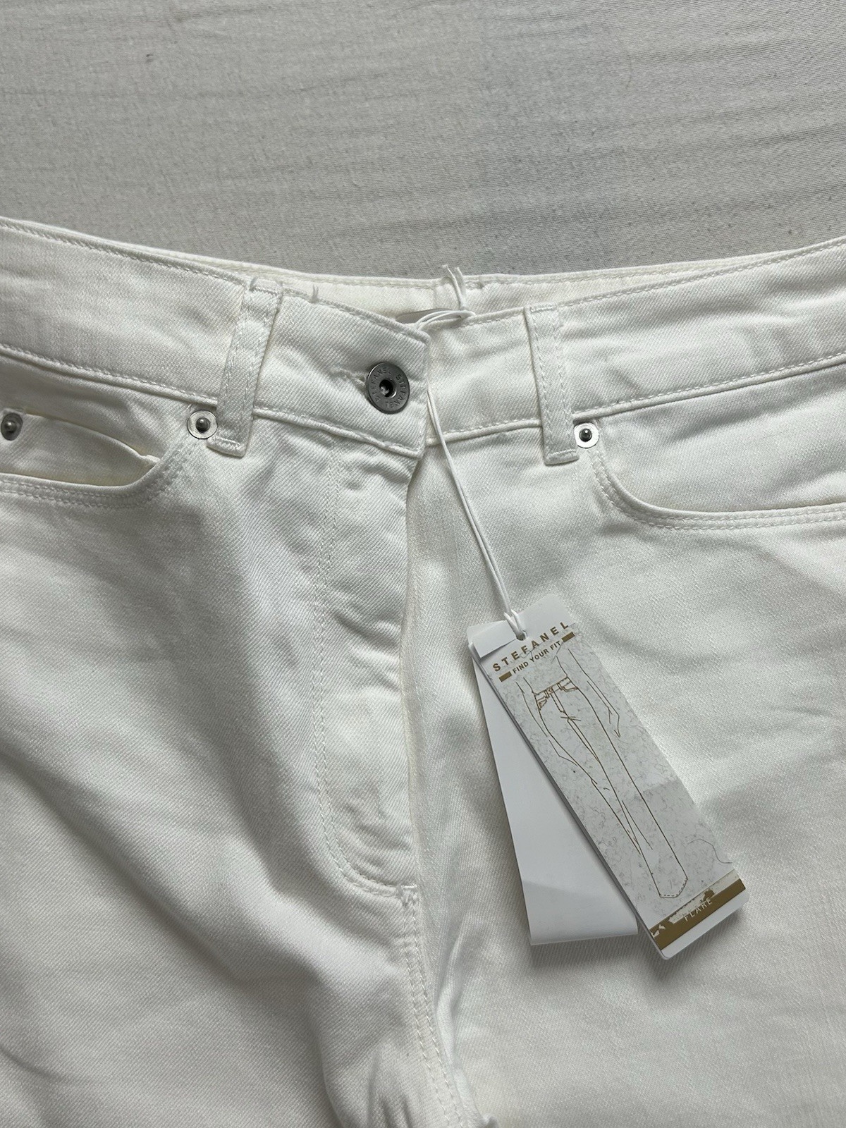 Stefanel Schlaghose Damen | NEU mit Etikett | Größe XS, ITA 25 | Weiß