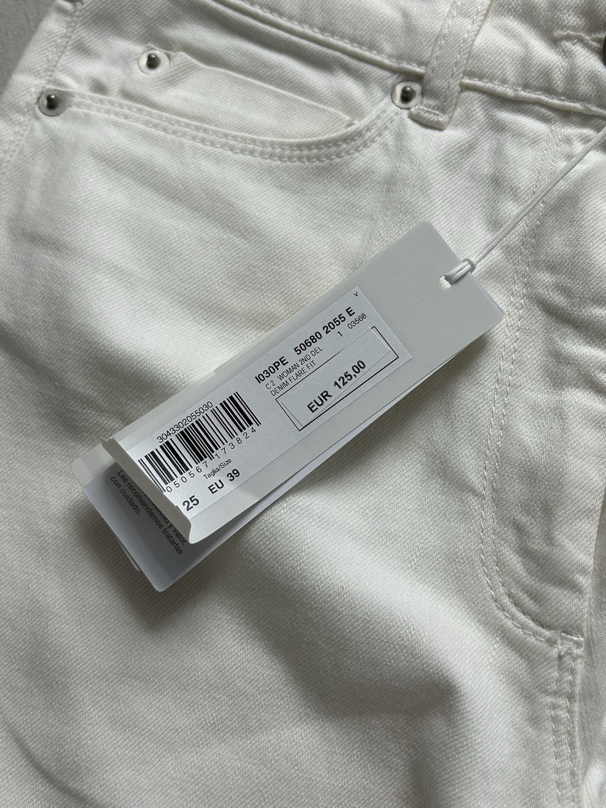 Stefanel Schlaghose Damen | NEU mit Etikett | Größe XS, ITA 25 | Weiß