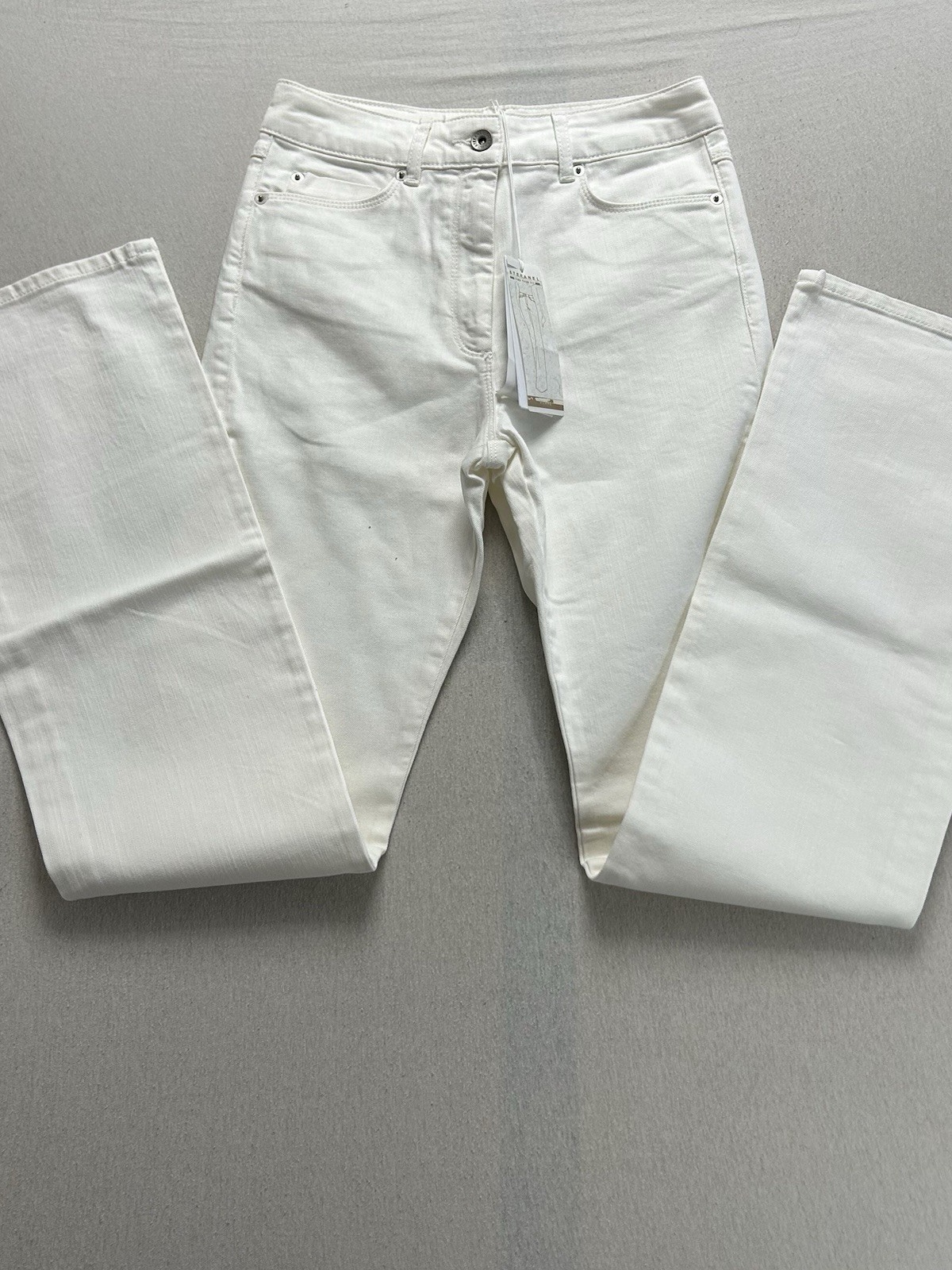 Stefanel Schlaghose Damen | NEU mit Etikett | Größe XS, ITA 25 | Weiß