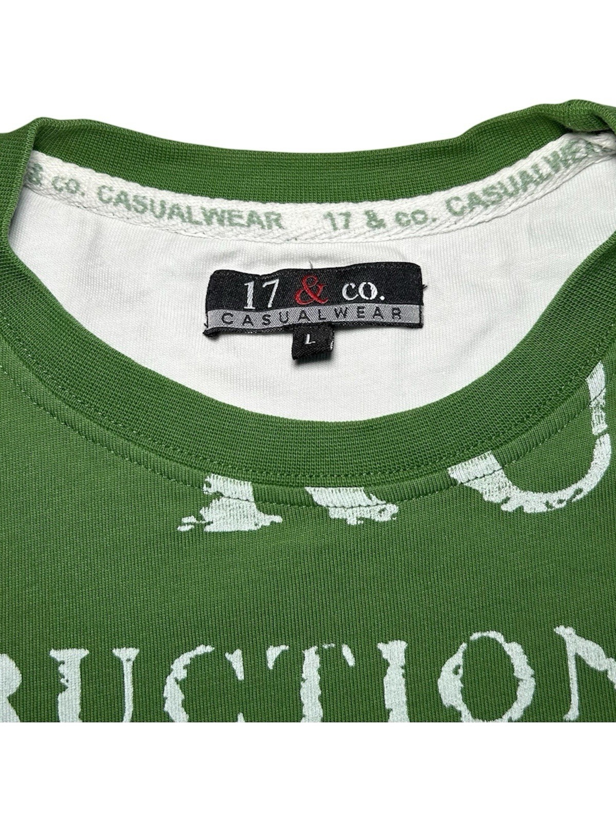 17&Co. T-Shirt Herren | Größe L | Grün | Sehr guter Zustand | Golf, Fussl Mode