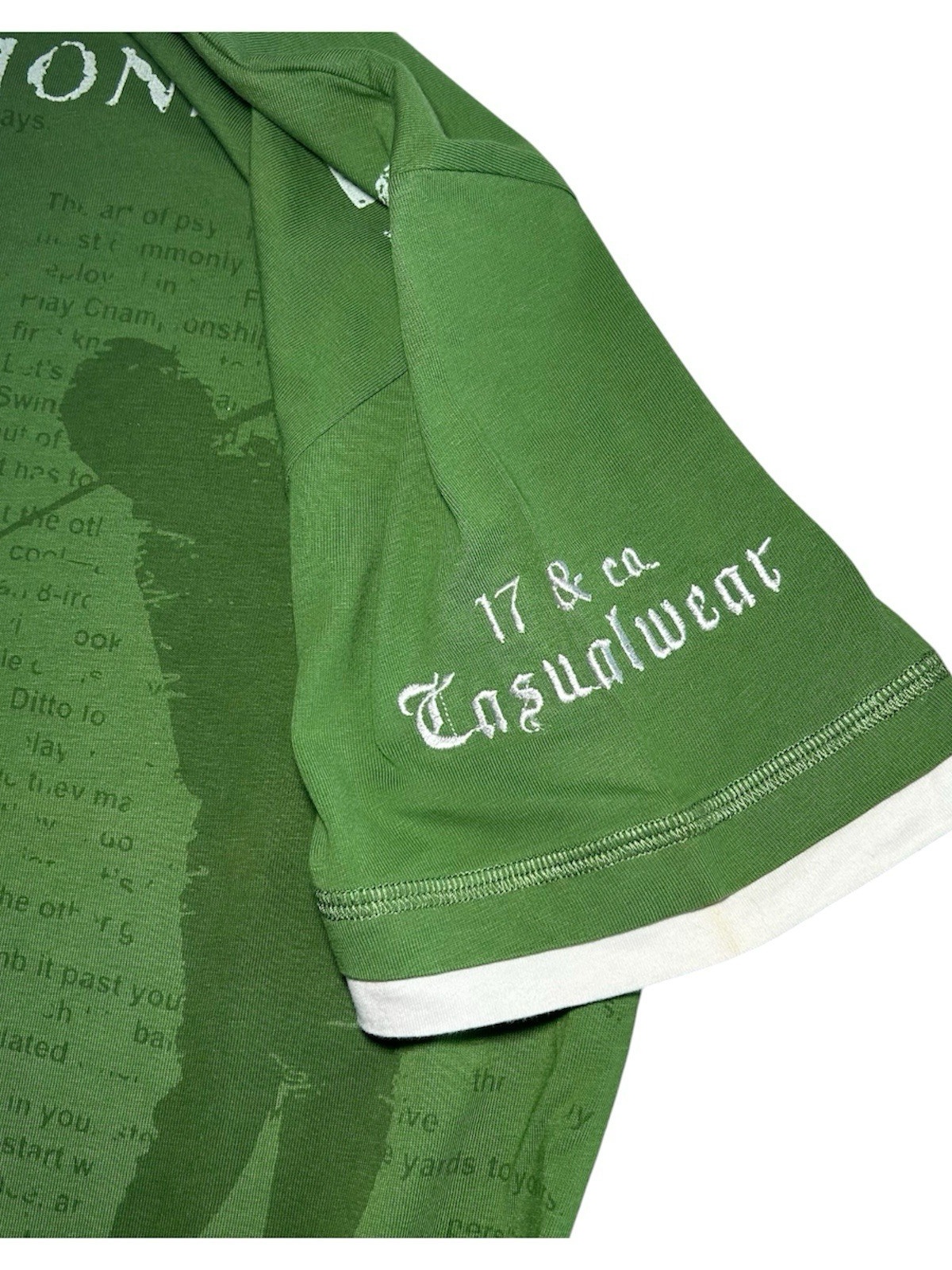 17&Co. T-Shirt Herren | Größe L | Grün | Sehr guter Zustand | Golf, Fussl Mode