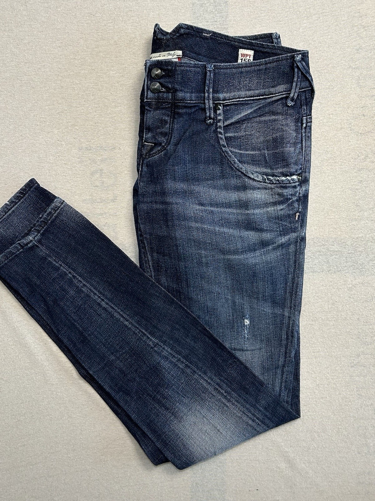 Cycle Damenjeans Skinny | Größe W32 L32 - DE40 | Made in Italy | Blau