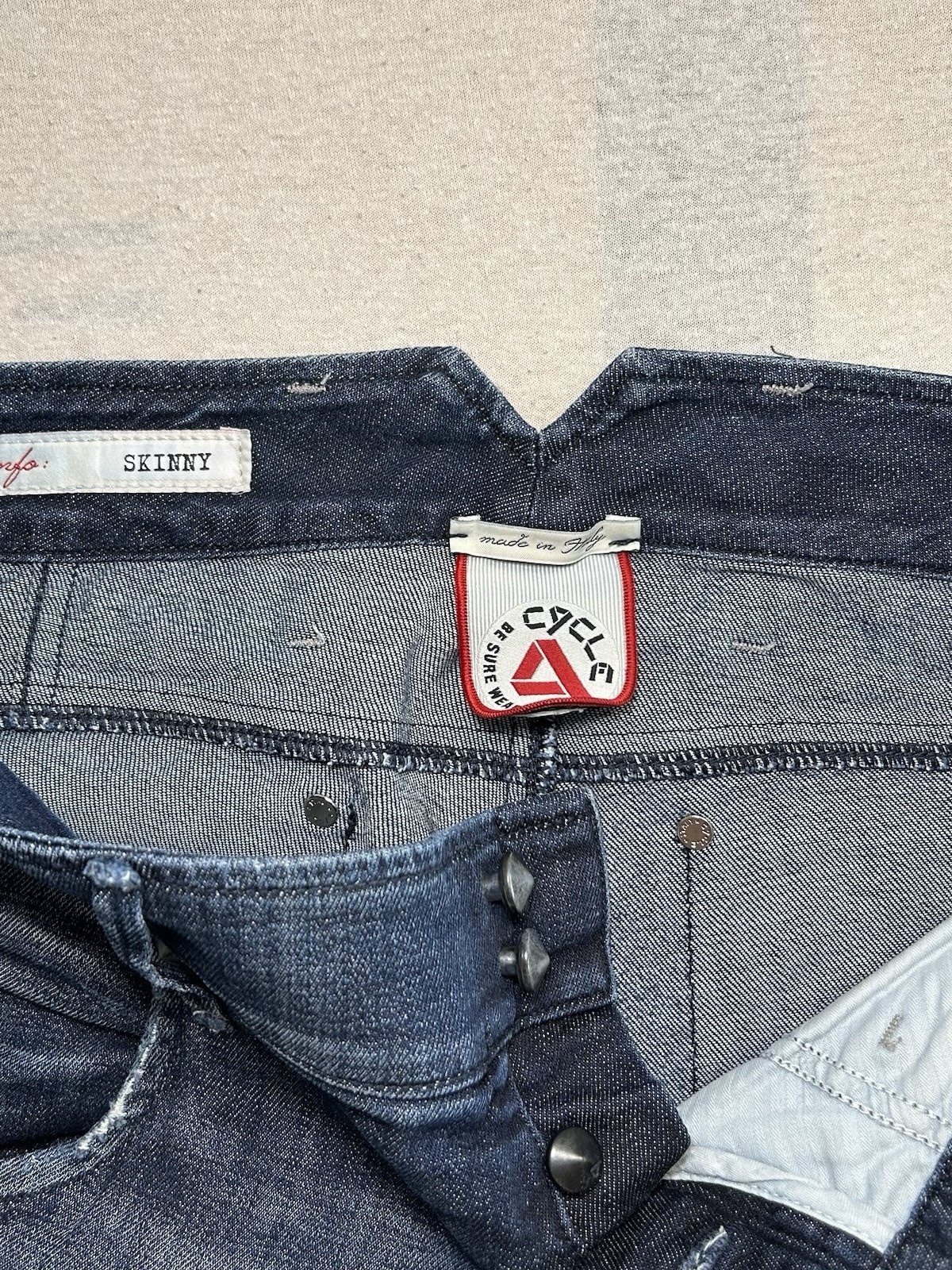 Cycle Damenjeans Skinny | Größe W32 L32 - DE40 | Made in Italy | Blau