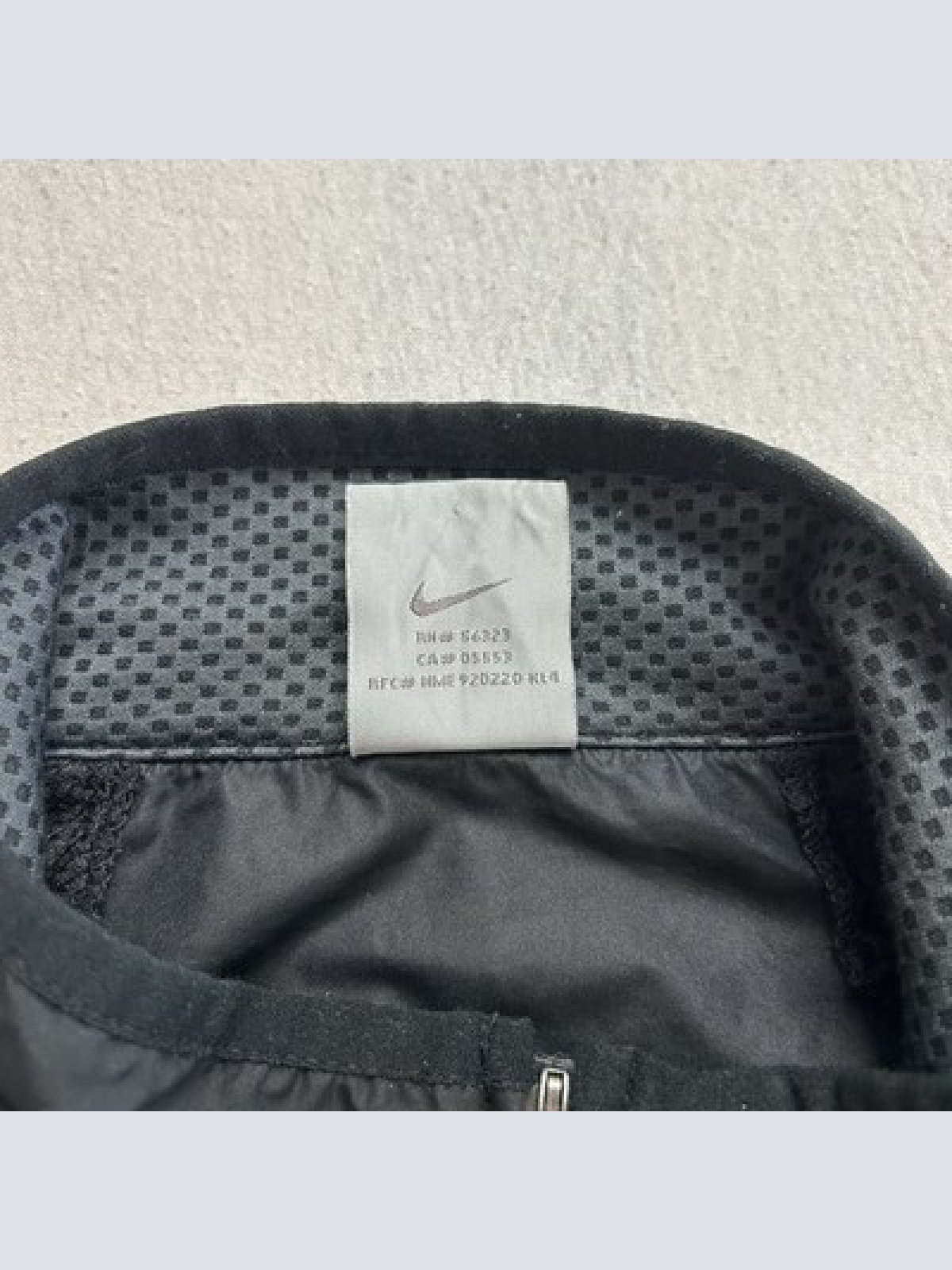 Vintage Nike x Swatch Windbreaker Trainingsjacke Clima-Fit Größe S Schwarz