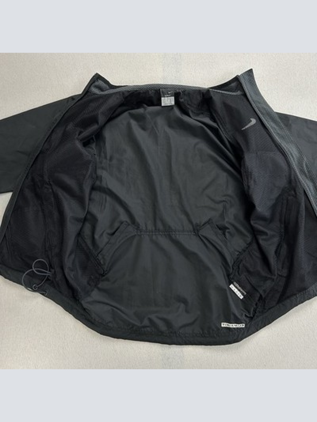 Vintage Nike x Swatch Windbreaker Trainingsjacke Clima-Fit Größe S Schwarz