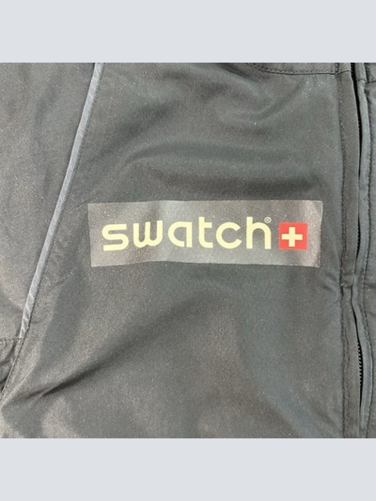 Vintage Nike x Swatch Windbreaker Trainingsjacke Clima-Fit Größe S Schwarz