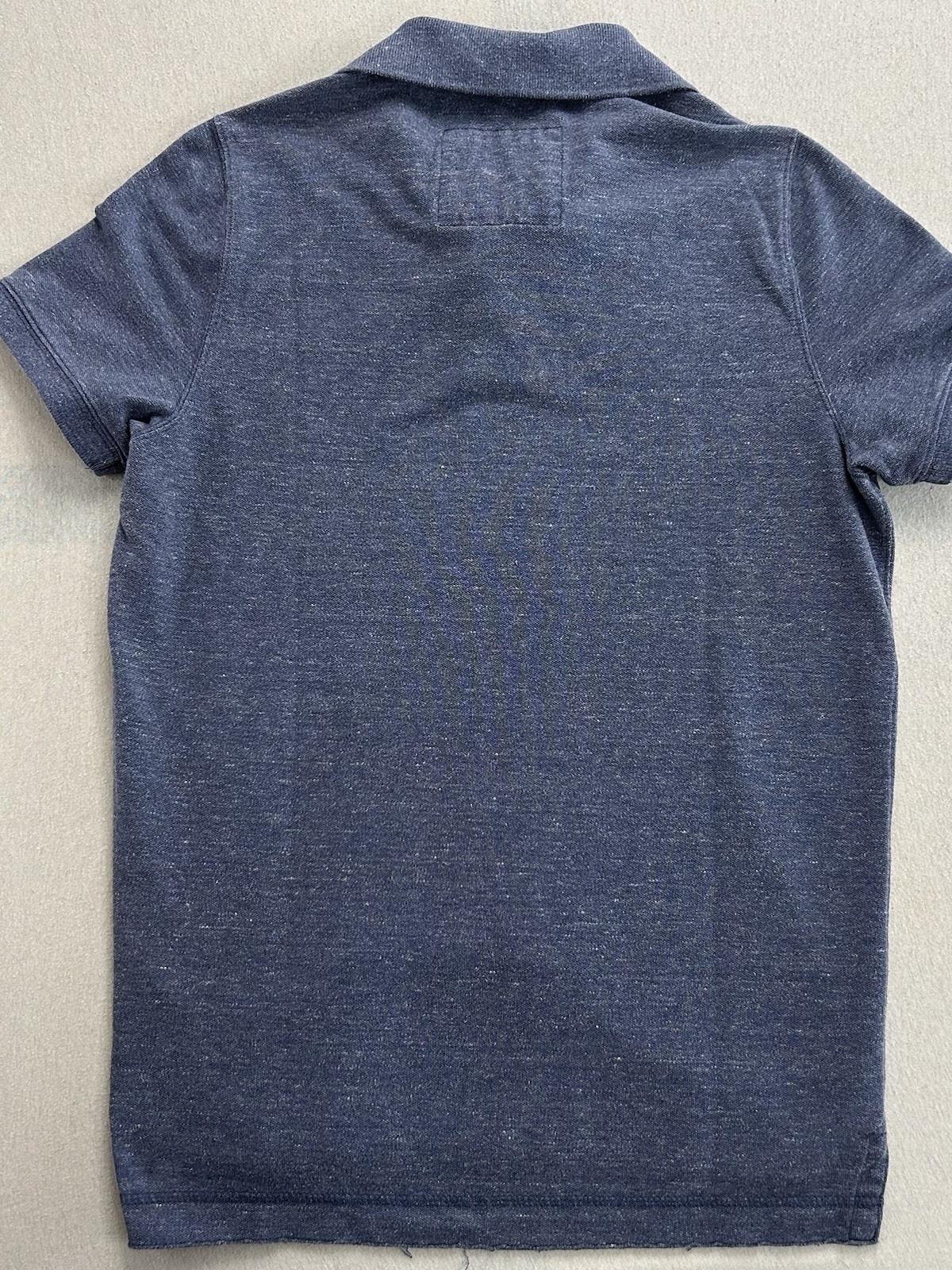 Abercrombie & Fitch New York Muscle Poloshirt Größe M Blau