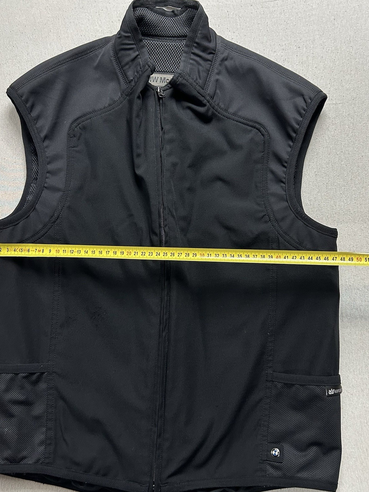BMW Motorrad Airvantage Weste Größe M Schwarz Ventilkappe fehlt