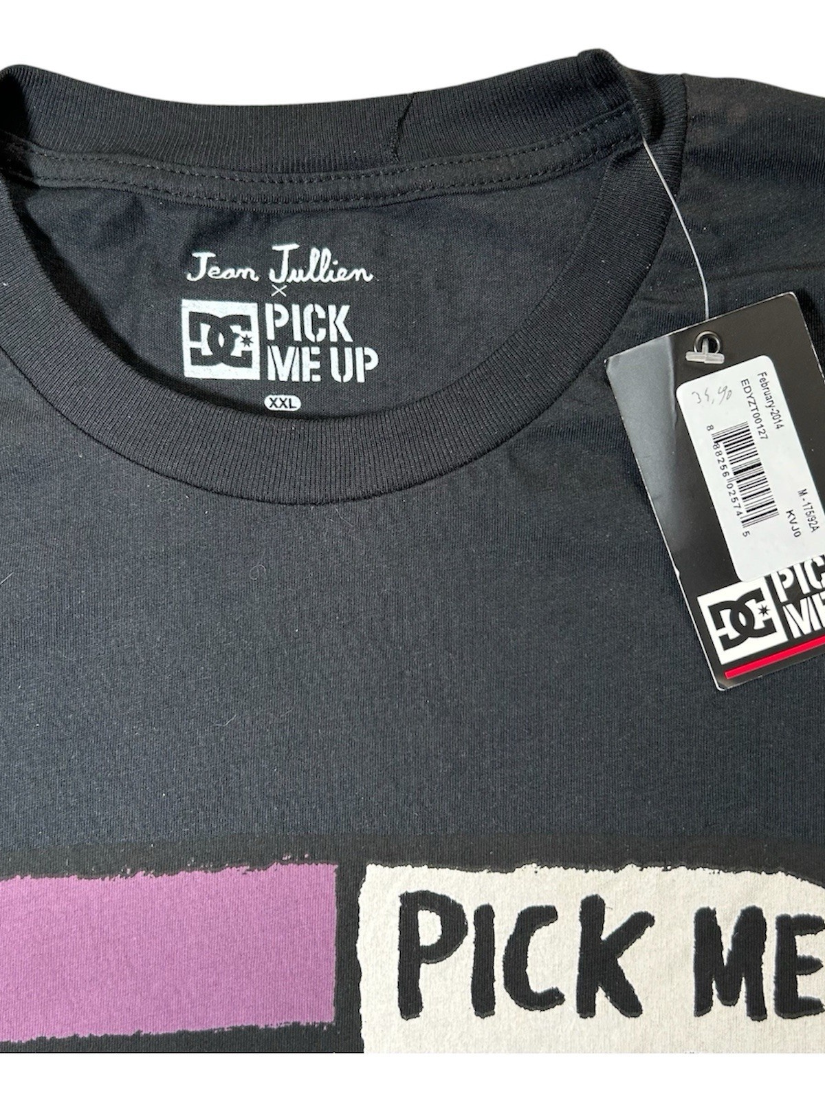 DC Shoes x Jean Jullien - Pick me up? T-Shirt | Größe XXL | NEU | Schwarz