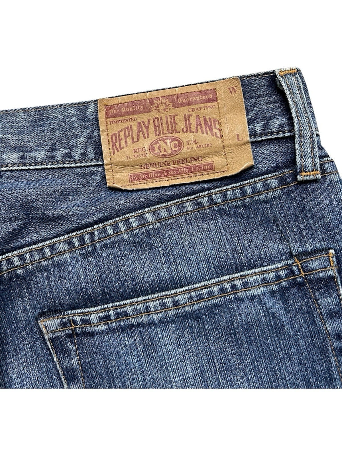 Replay Blue Jeans Denim Straight | Größe W32 L32 DE46 | Blau | Sehr gut