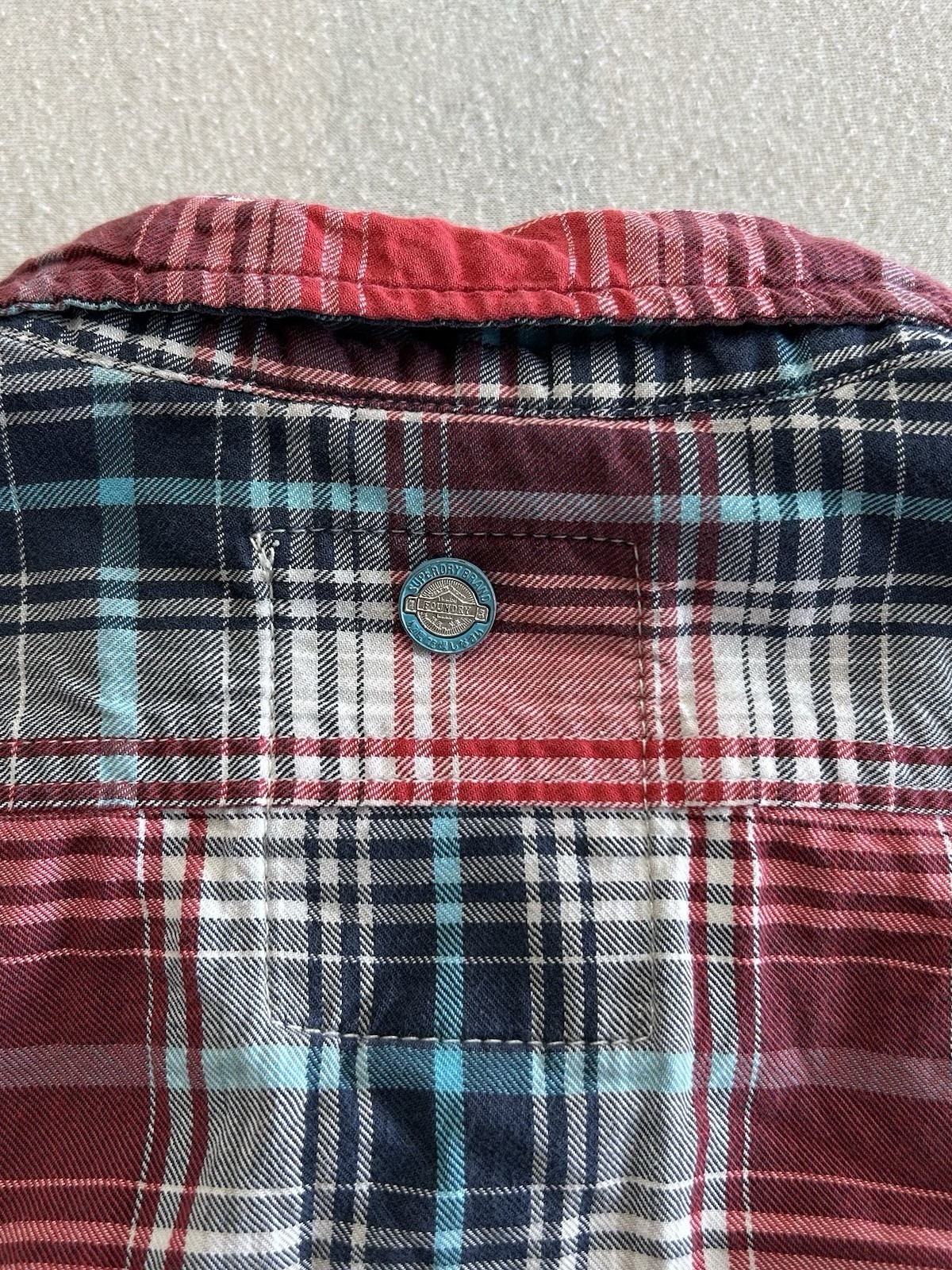 Superdry & Co Herren Langarm Hemd Größe S Mehrfarbig Kariert Sehr guter Zustand