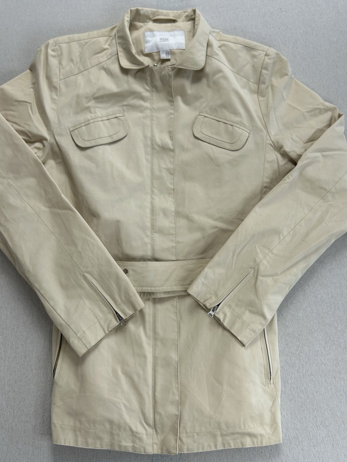 TCM Tchibo Damen Jacke/Mantel Größe 36/38 Beige Maße auf den Fotos