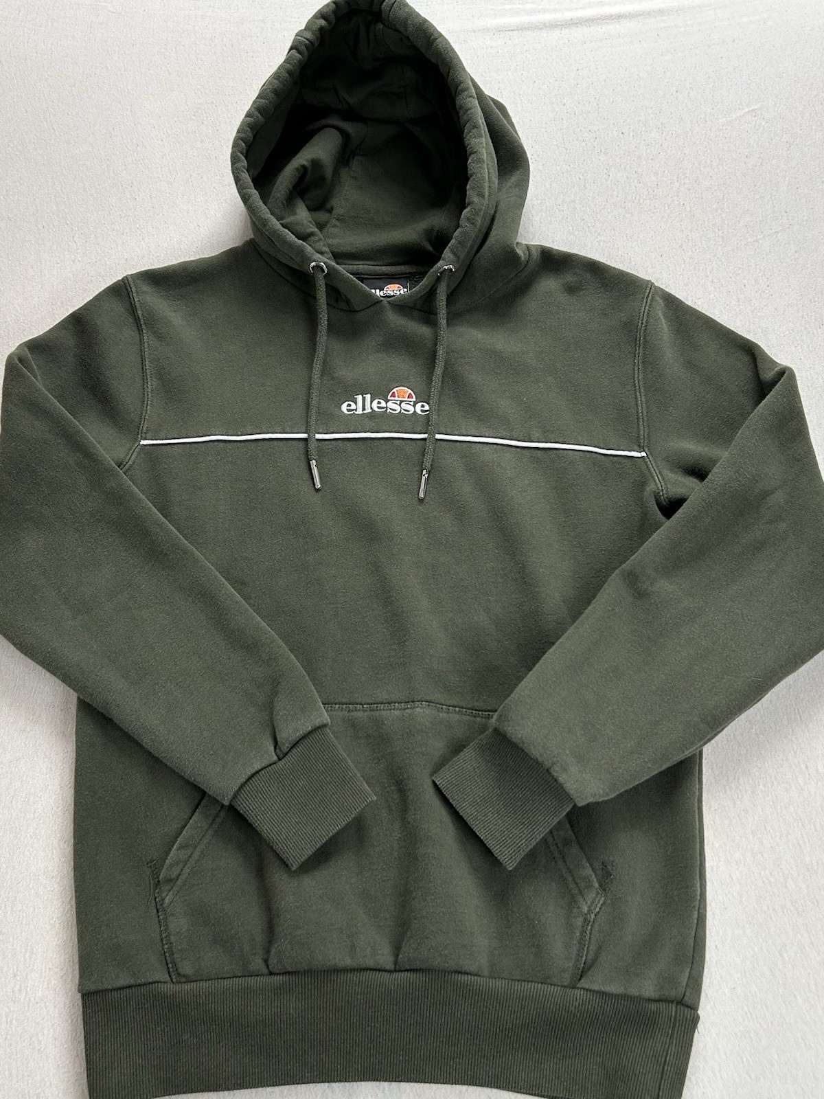 Ellesse Hoodie Damen Größe XS Olivgrün Maße auf den Fotos