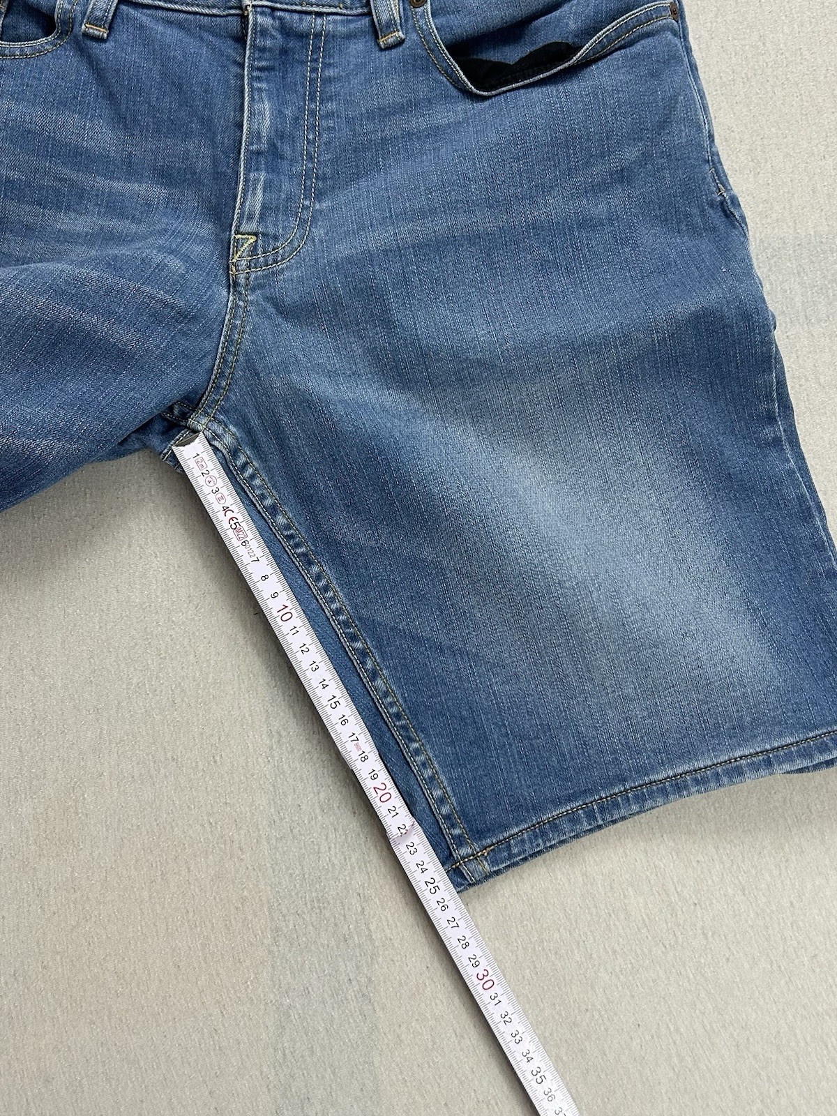DC Shoes Jeans Shorts Herren Größe W34 Blau Bermudas Skater Maße auf Fotos
