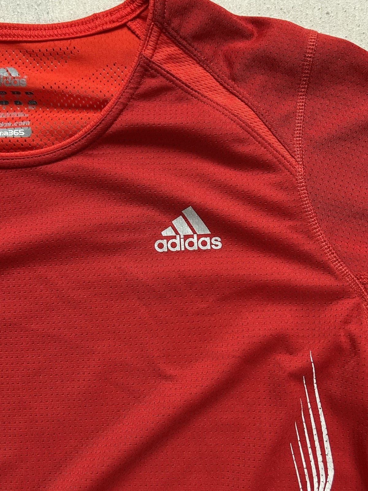 Adidas Supernova Clima365 Langarm Sweatshirt | Größe M | Rot | Maße auf Fotos