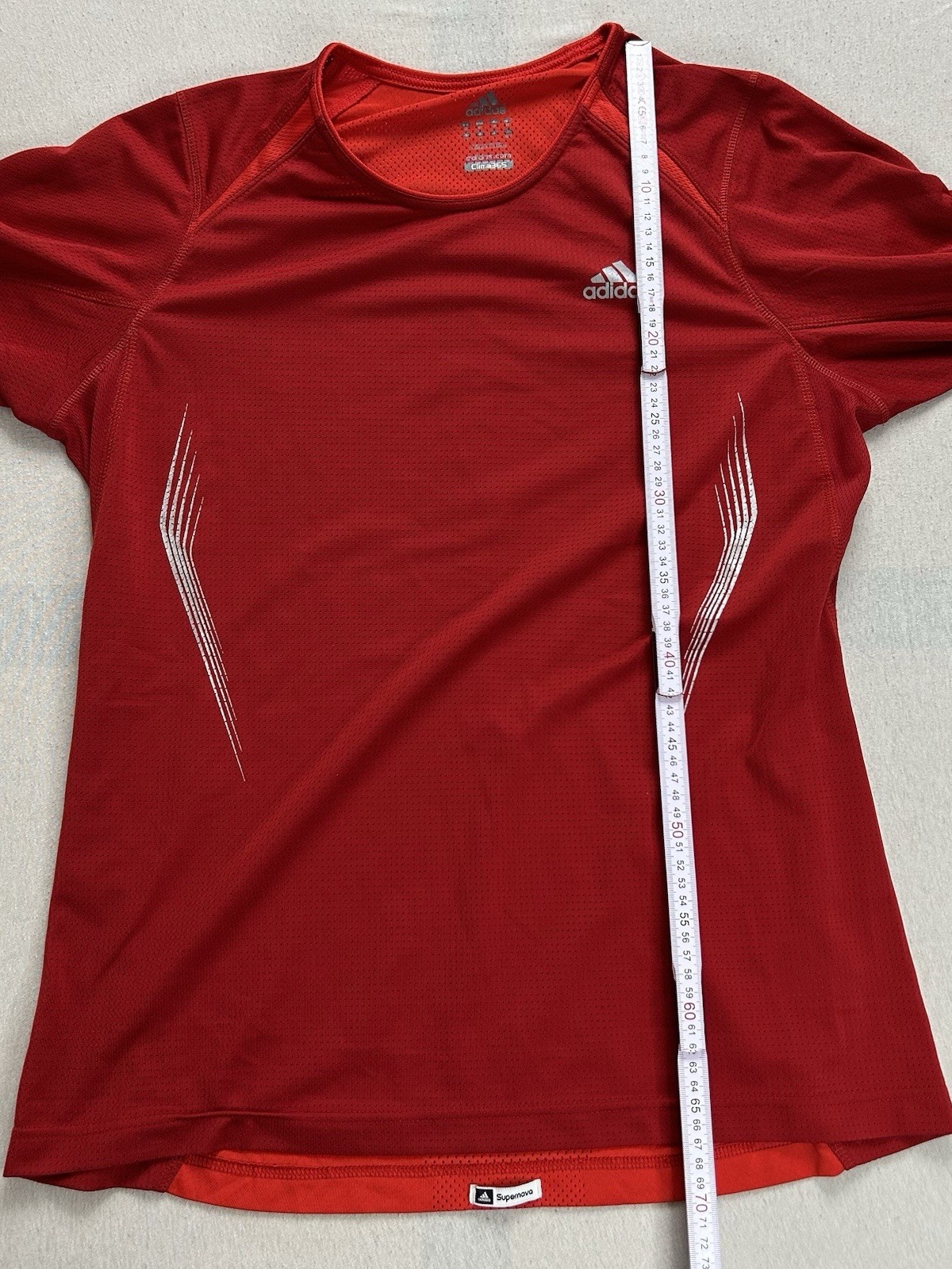 Adidas Supernova Clima365 Langarm Sweatshirt | Größe M | Rot | Maße auf Fotos