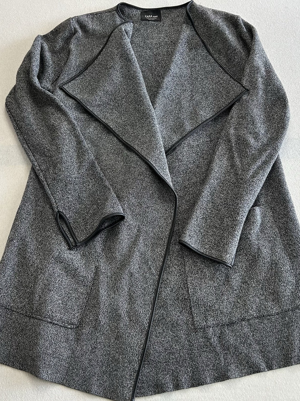Zara Knit - Mantel Damen | Größe M | Grau