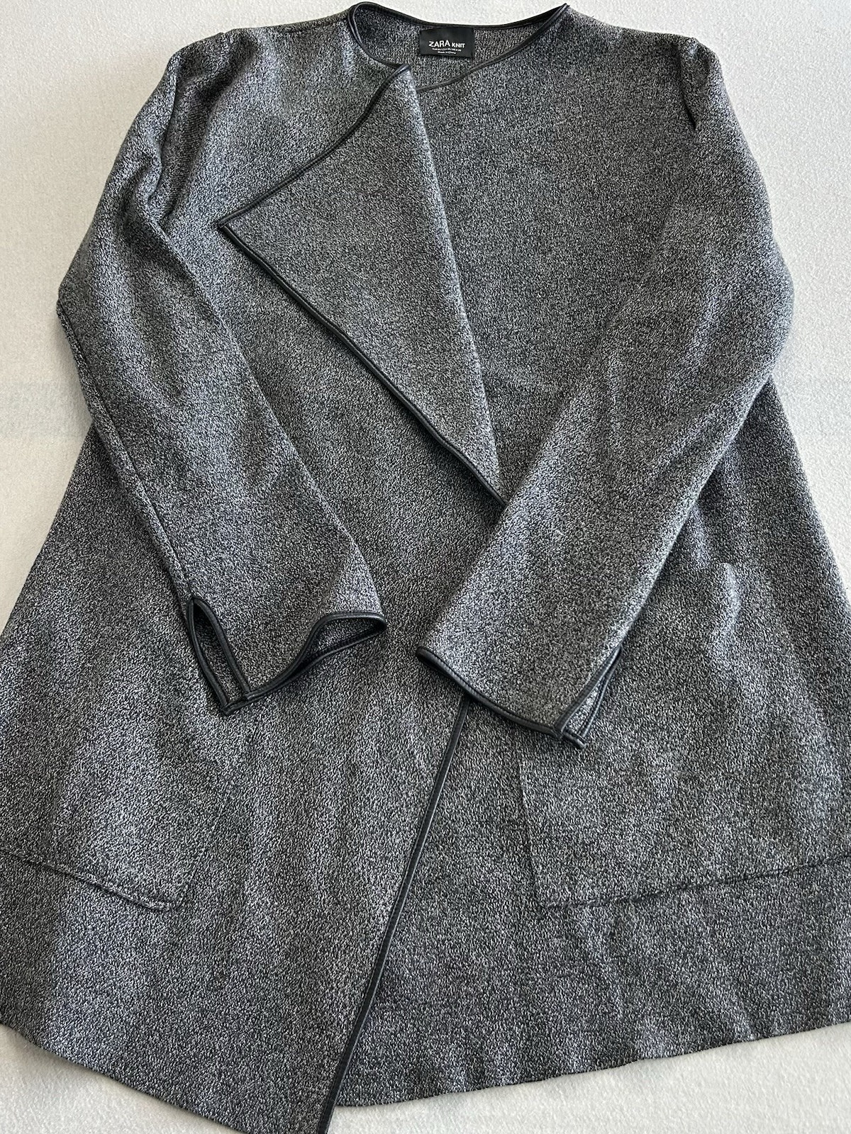 Zara Knit - Mantel Damen | Größe M | Grau