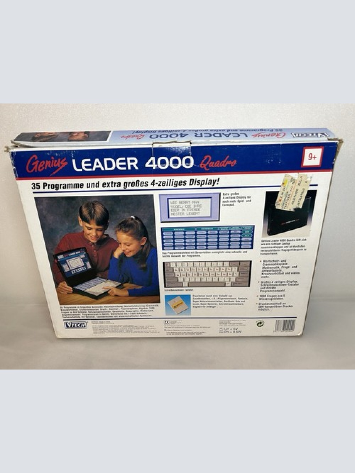 VTech Genius Leader 4000 Quadro Lerncomputer OVP Anleitung + Erweiterung 80-2044