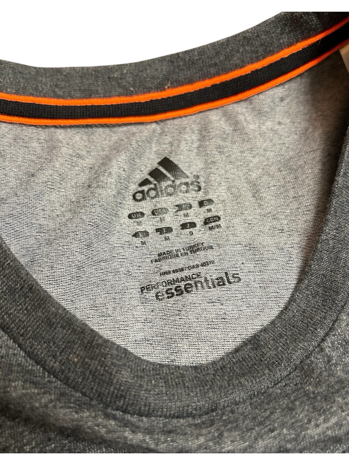 Adidas Performance Essentials Shirt | Größe M | Grau | Vintage 04/2011 | Sport