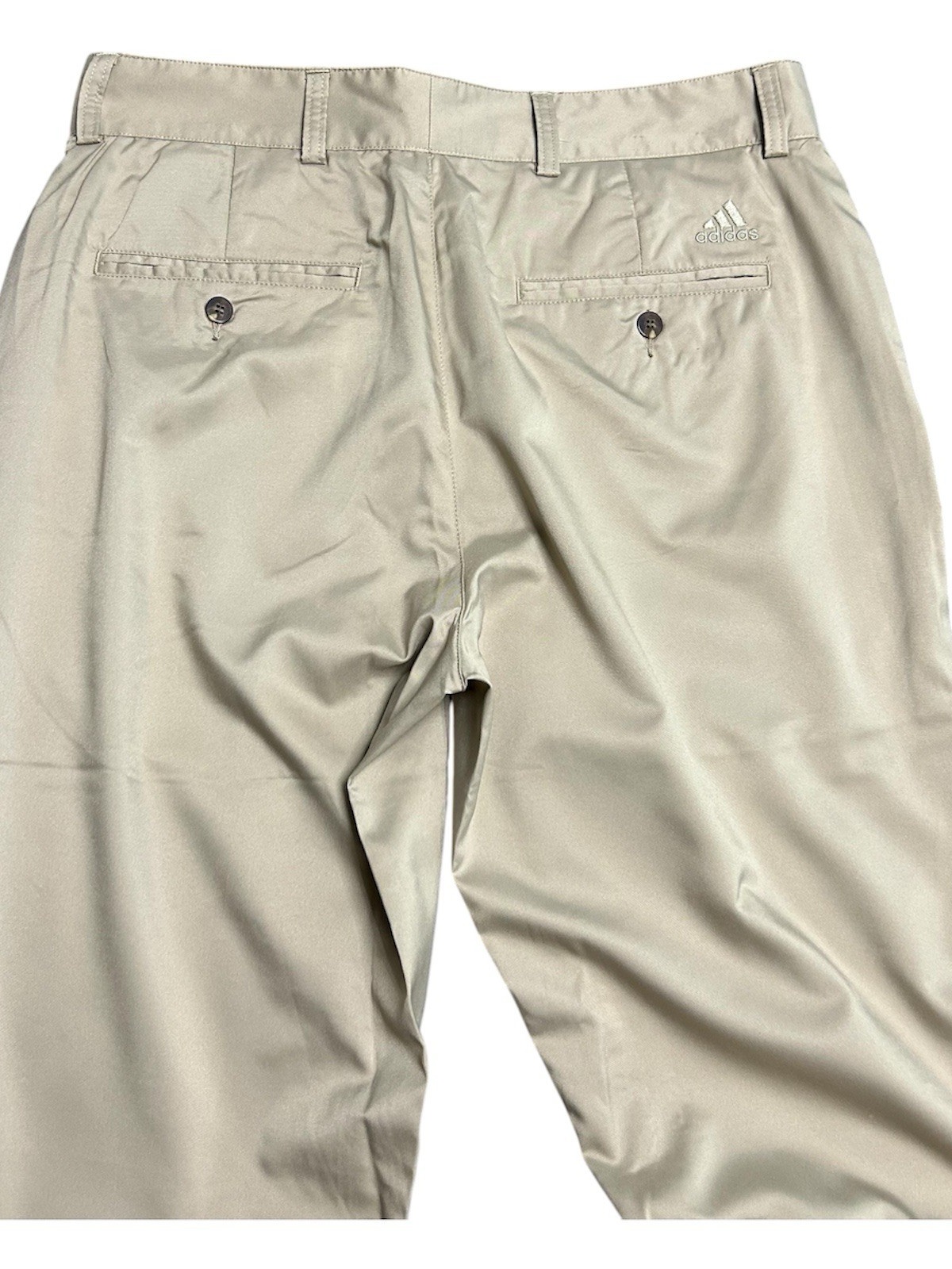 Adidas Golf Hose Herren | Größe W34 L34 | Khaki / Beige | Climalite | Sporthose