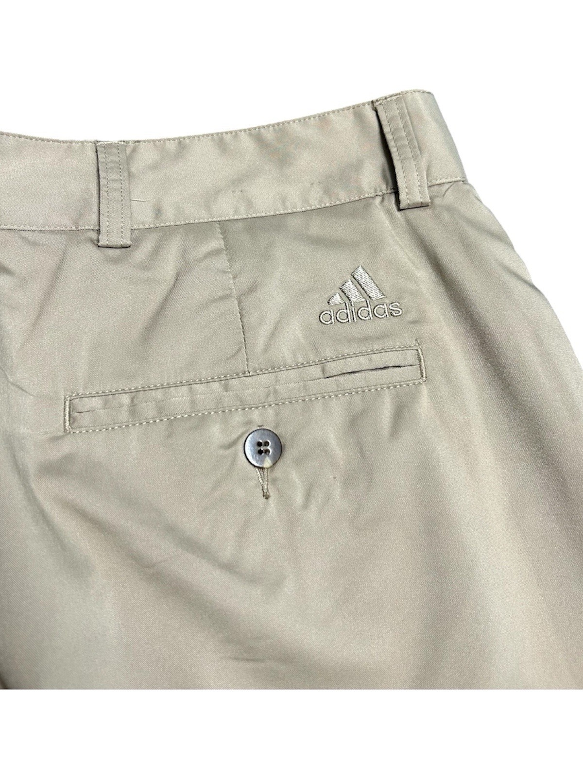 Adidas Golf Hose Herren | Größe W34 L34 | Khaki / Beige | Climalite | Sporthose