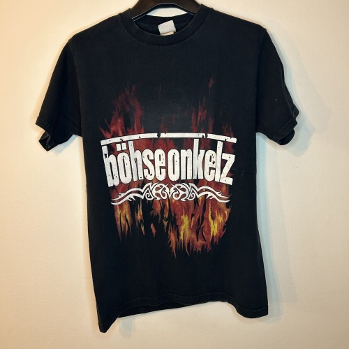 Böhse Onkelz T-Shirt | Größe S | Vintage, Flammen, Tribal | Bandshirt