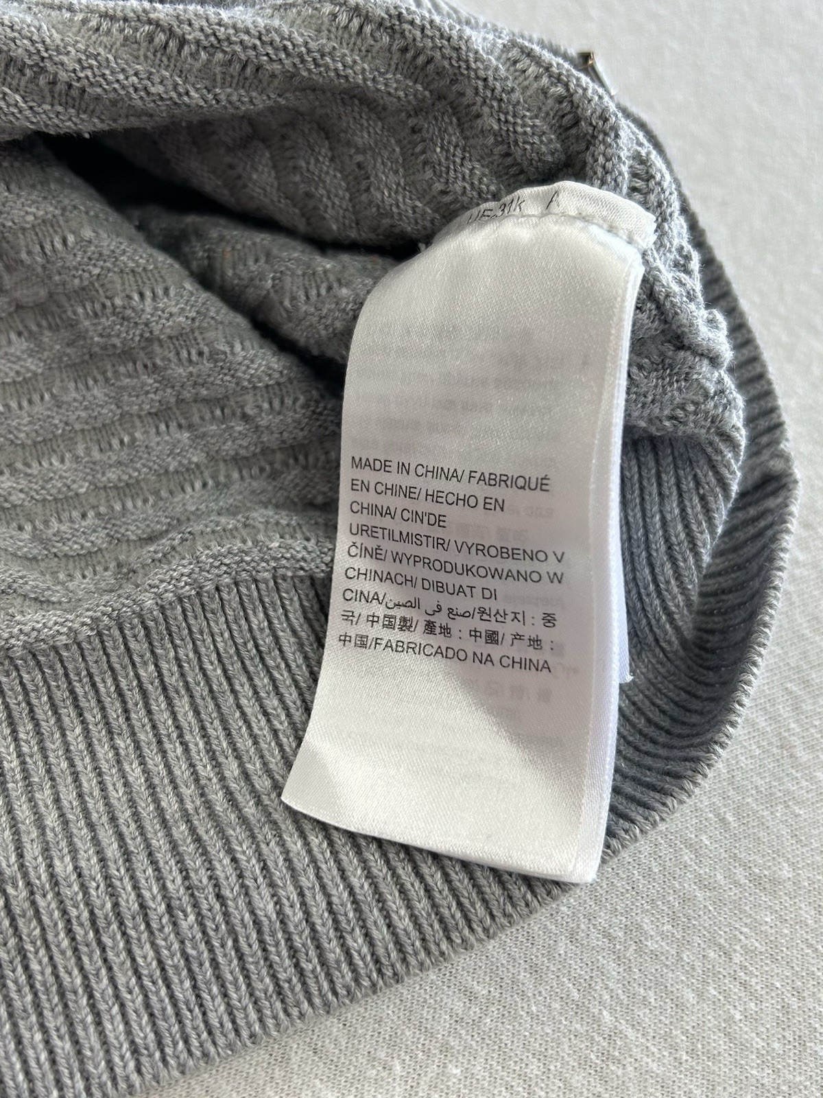Calvin Klein Pullover Sweater Größe XXL Grau Strick Maße auf den Fotos