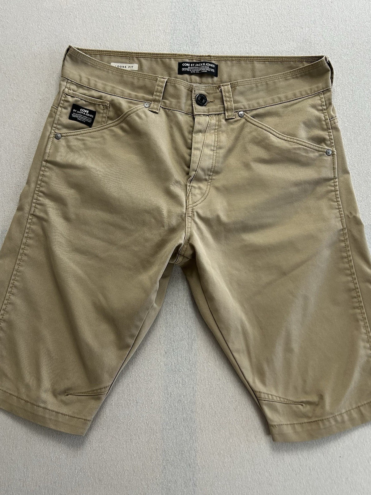 Core by Jack & Jones Chino Shorts Herren Größe L Braun Maße auf den Fotos