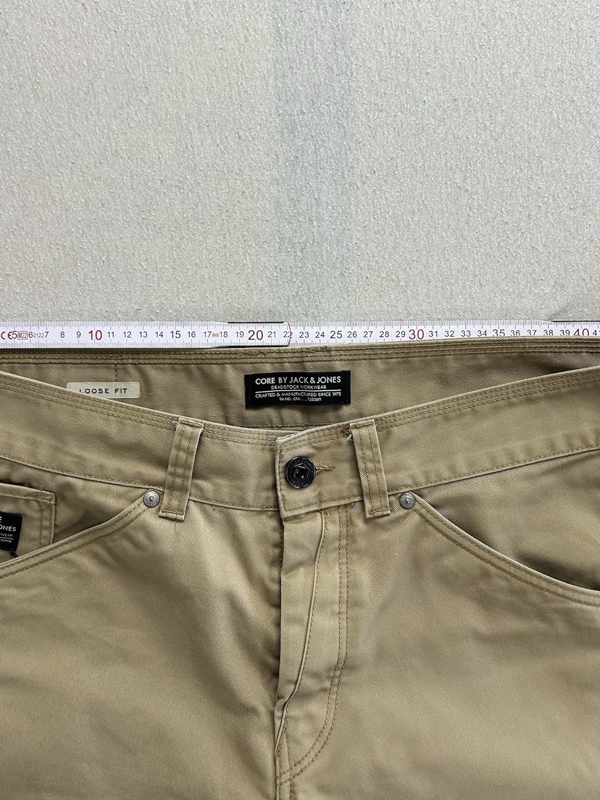 Core by Jack & Jones Chino Shorts Herren Größe L Braun Maße auf den Fotos