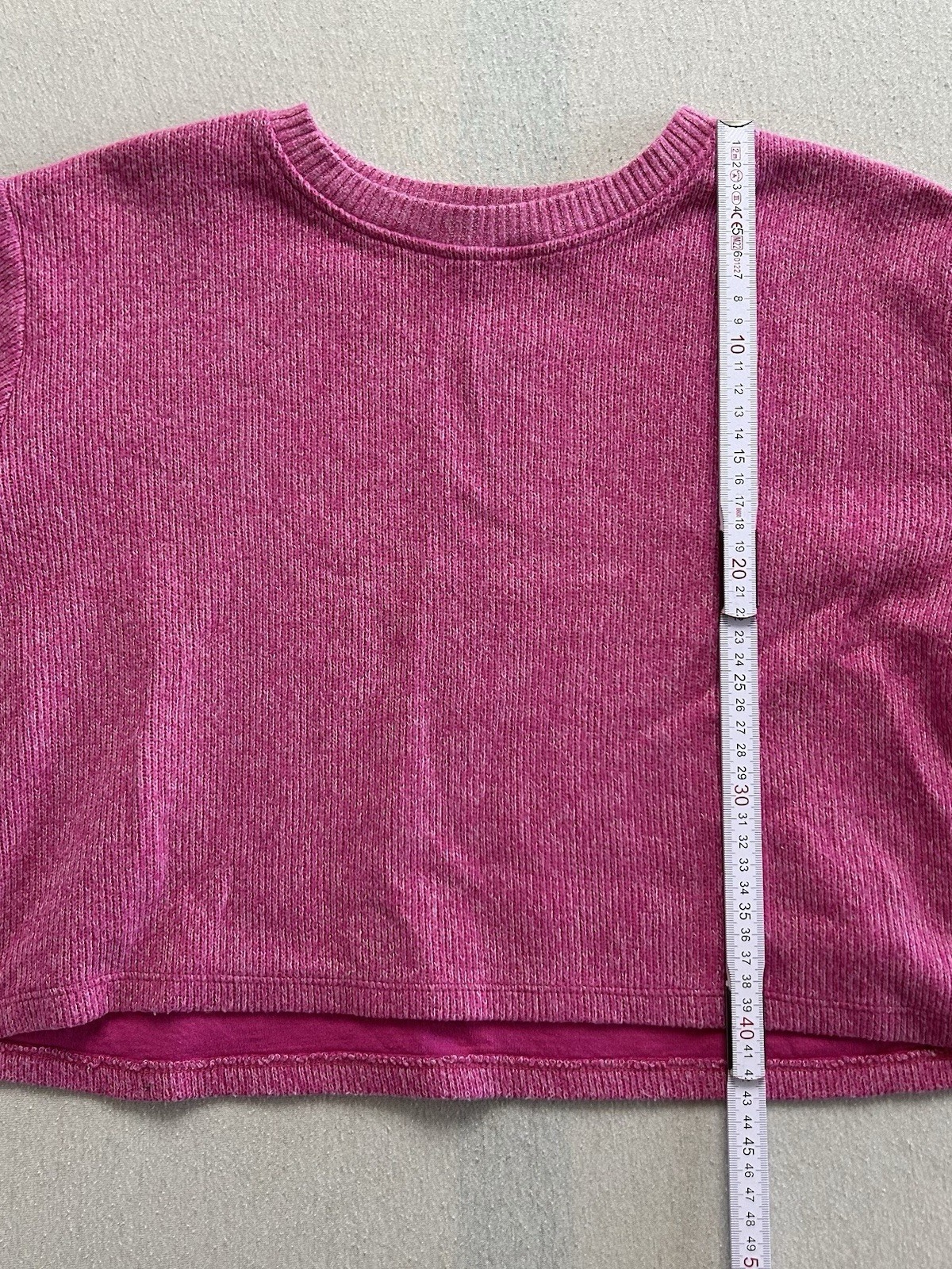 Zara Strick Pullover  Bauchfrei Damen Größe S Pink Maße auf den Fotos
