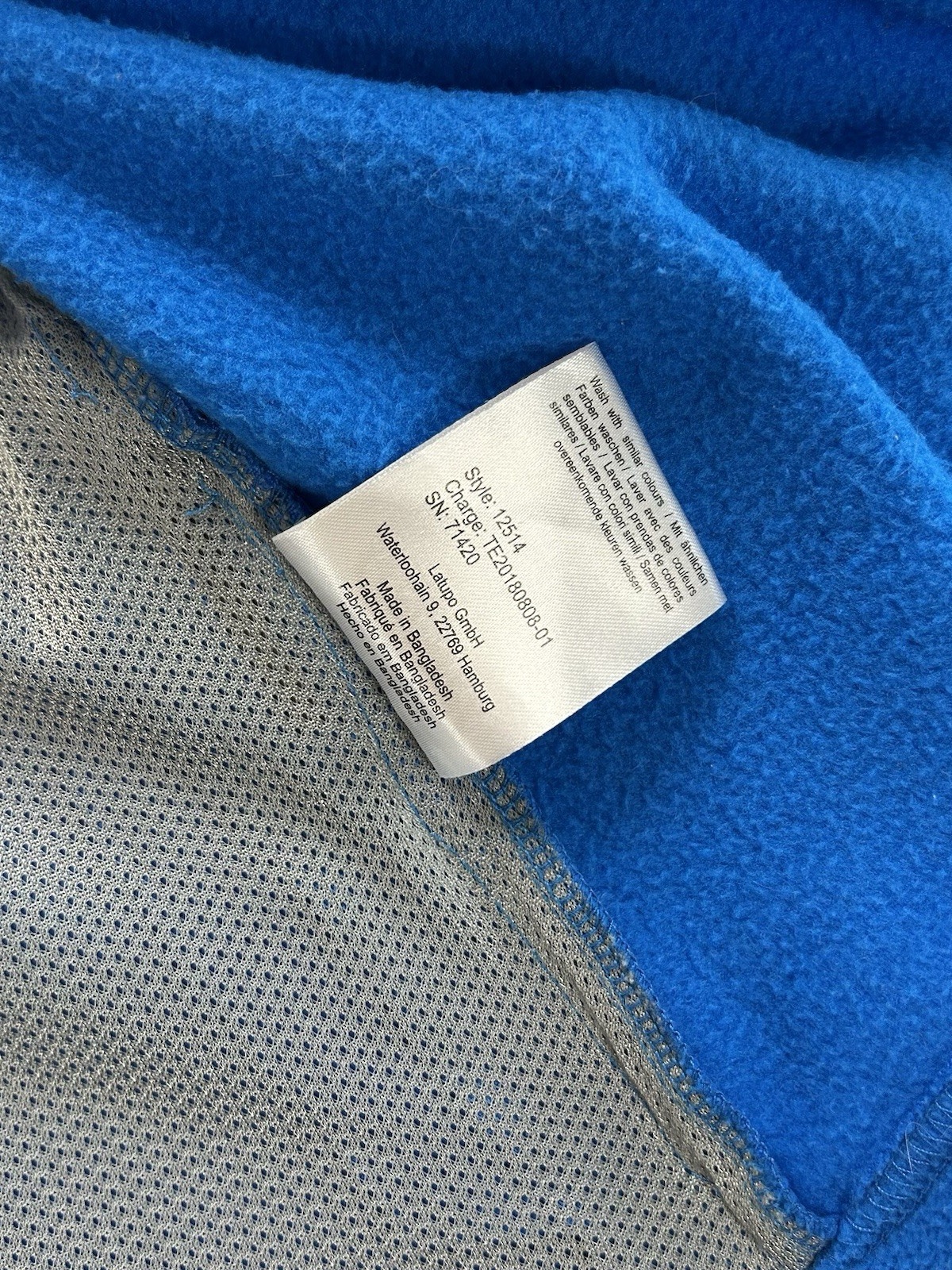 Gregster Outdoor Fleecejacke Damen Größe S Blau Warm Maße auf den Fotos