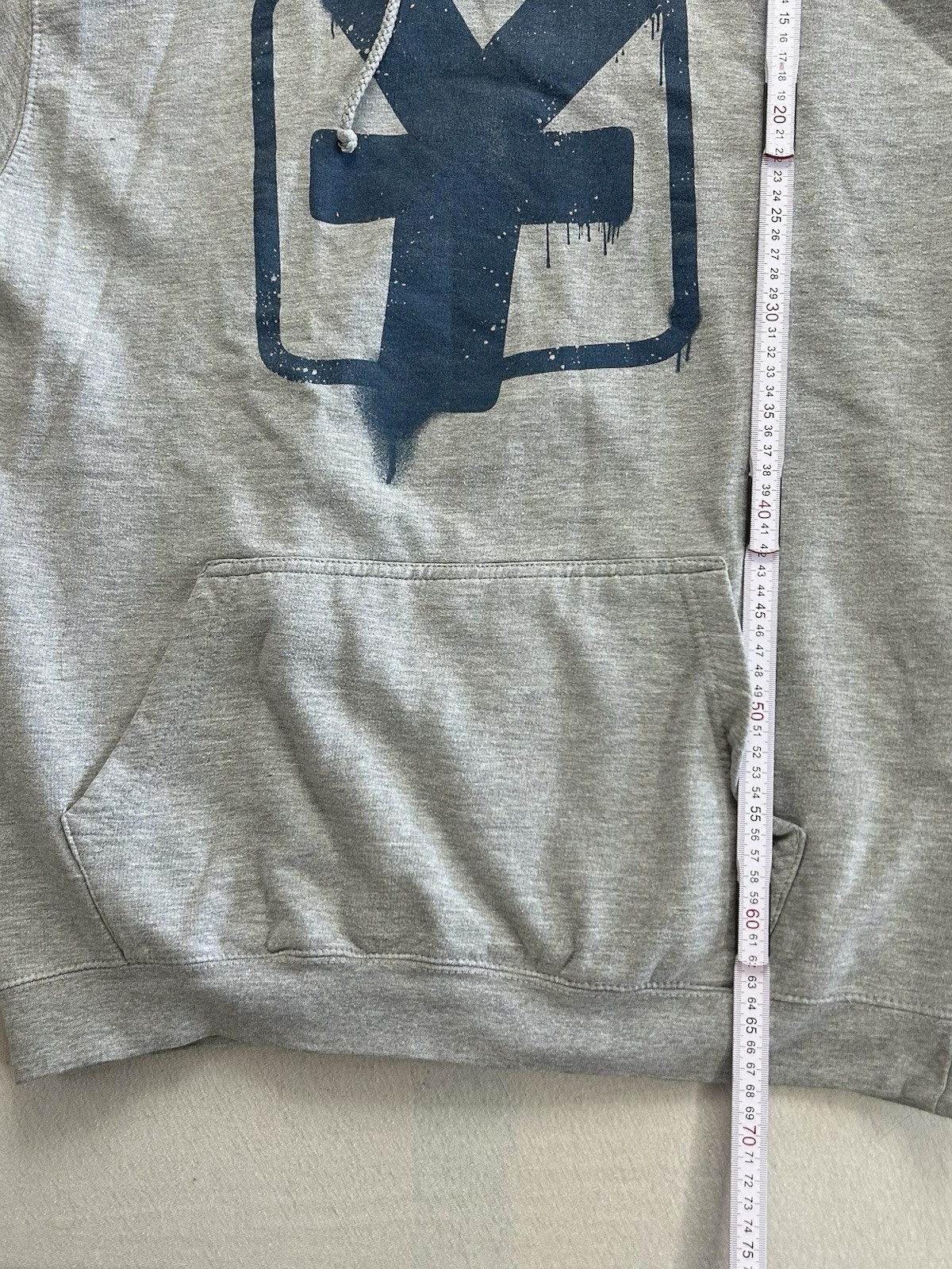 Y-Titty Hoodie Größe L Grau Fanmerch Merchandise RARE Maße auf den Fotos