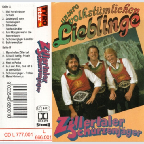 Zillertaler Schürzenjäger - Unsere Volkstümlichen Lieblinge (Cass, Comp)