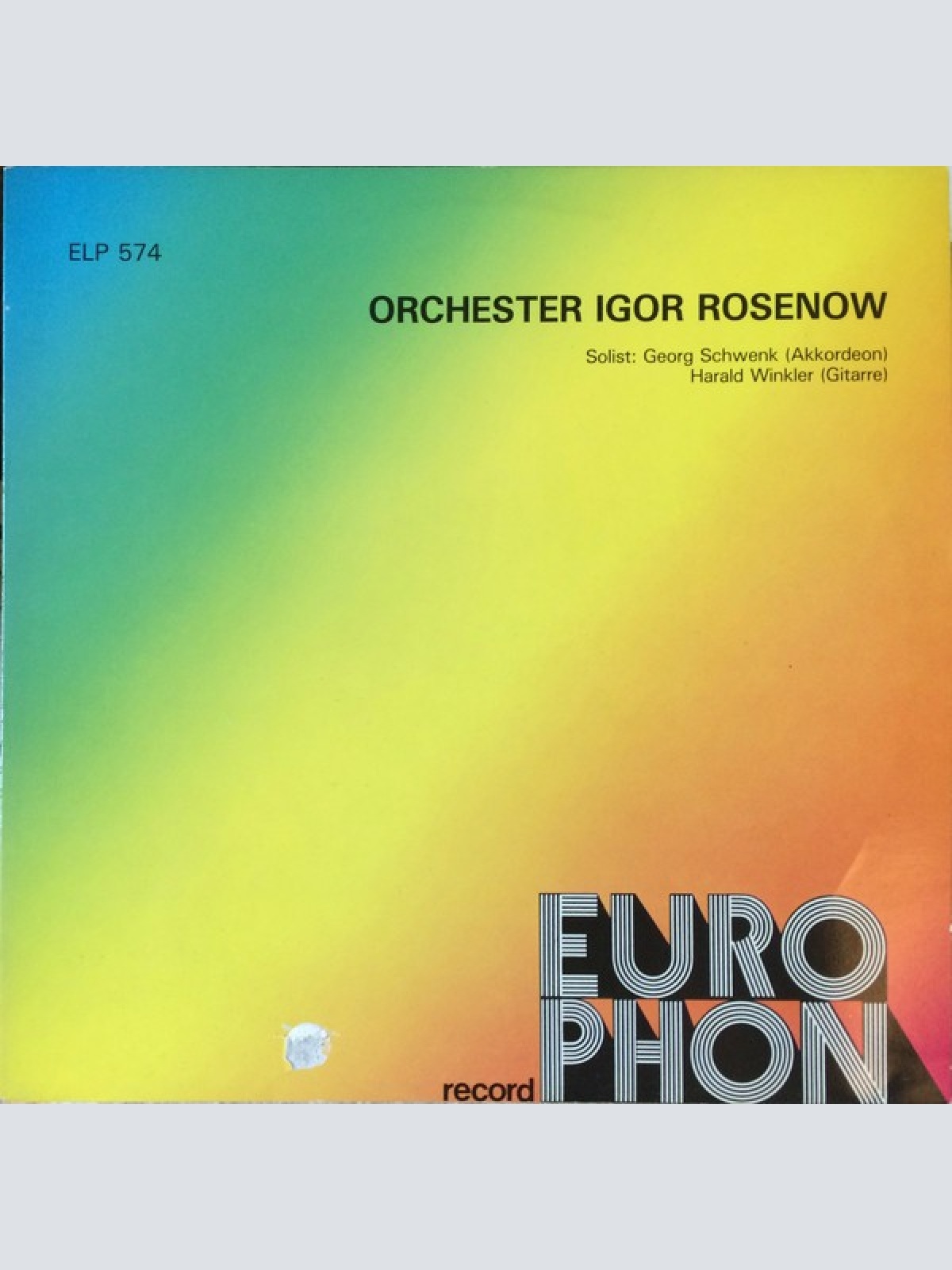 Orchester Igor Rosenow - Orchester Igor Rosenow (LP)