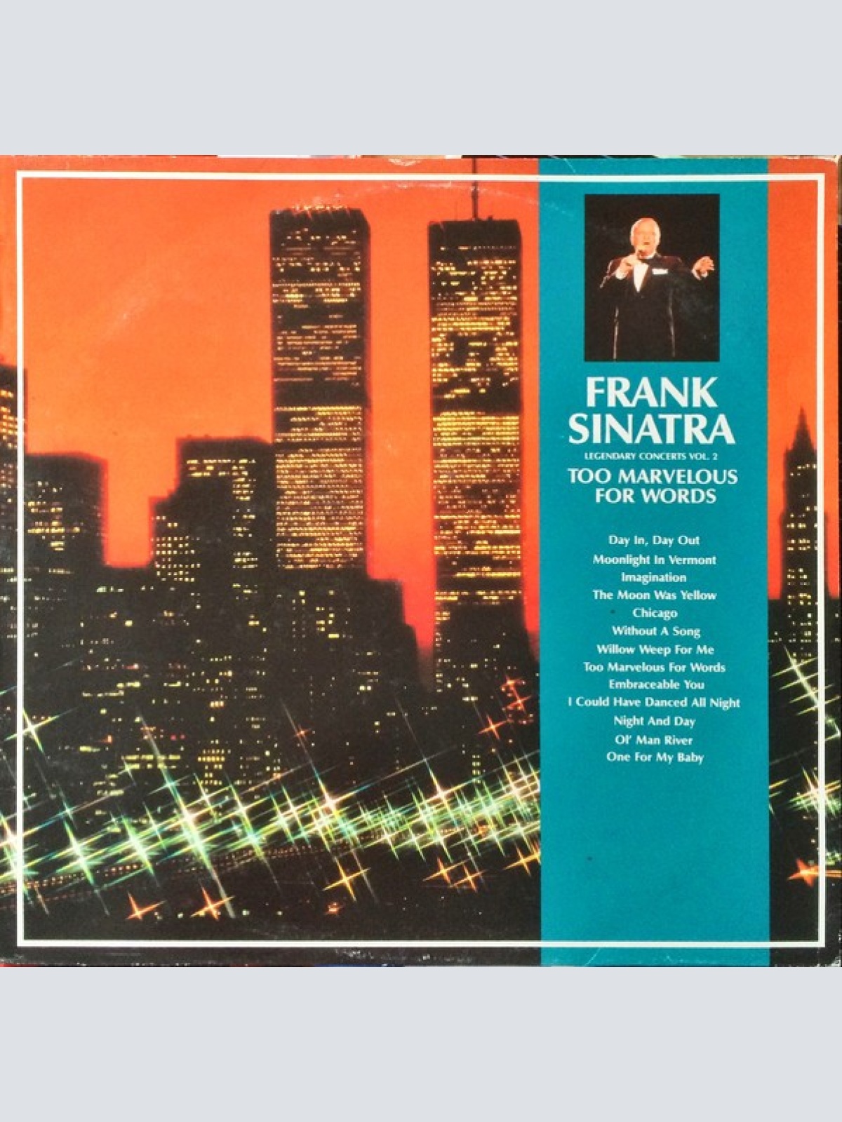 Frank Sinatra - Legendary Concerts Vol. 2‎–Too Marvelous For Words (LP)